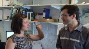 Assist animator Aude Carpentier and lead animator Thierry Torres at Lupus Films studio, London, July 10th 2015